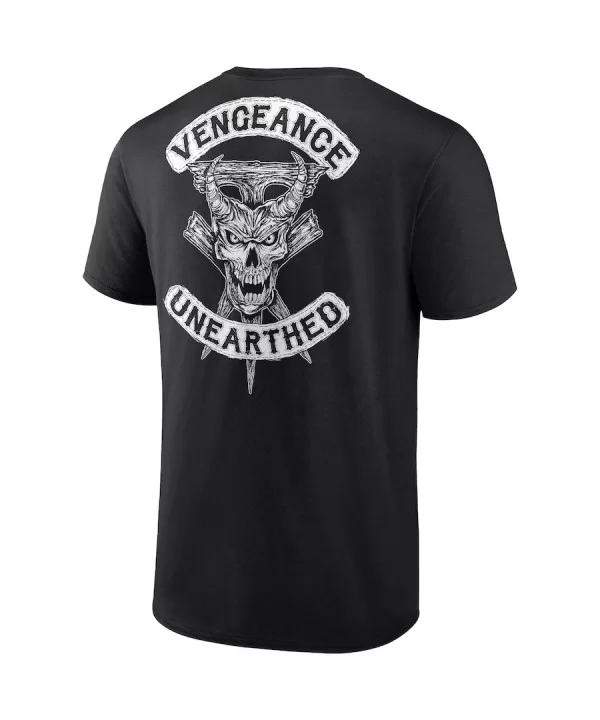 Men's Fanatics Branded Black The Undertaker Vengeance Unearthed Retro T-Shirt $11.28 T-Shirts