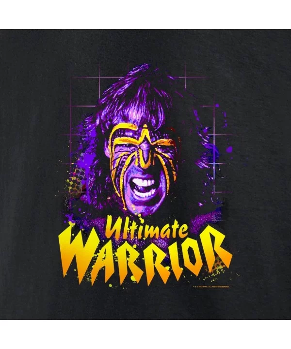 Men's Fanatics Branded Black The Ultimate Warrior In Your Face T-Shirt $9.12 T-Shirts