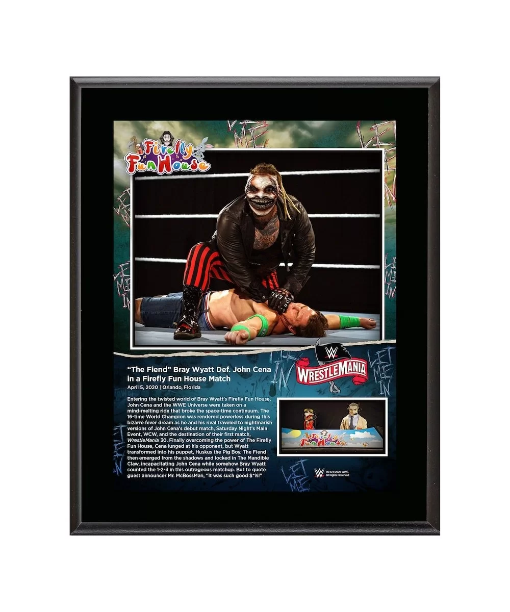 "The Fiend" Bray Wyatt Framed 10.5" x 13" WrestleMania 36 Sublimated Plaque $10.80 Collectibles