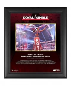 Bianca Belair WWE Framed 15" x 17" 2021 Royal Rumble Collage - Limited Edition of 250 $25.20 Collectibles