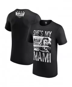 Men's Black Rhea Ripley She's My Mami T-Shirt $11.28 T-Shirts