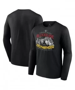 Men's Fanatics Branded Black Crown Jewel Bloodline vs. Brotherhood Long Sleeve T-Shirt $12.04 T-Shirts