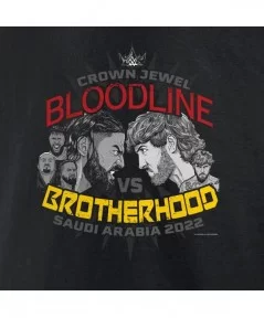 Men's Fanatics Branded Black Crown Jewel Bloodline vs. Brotherhood Long Sleeve T-Shirt $12.04 T-Shirts