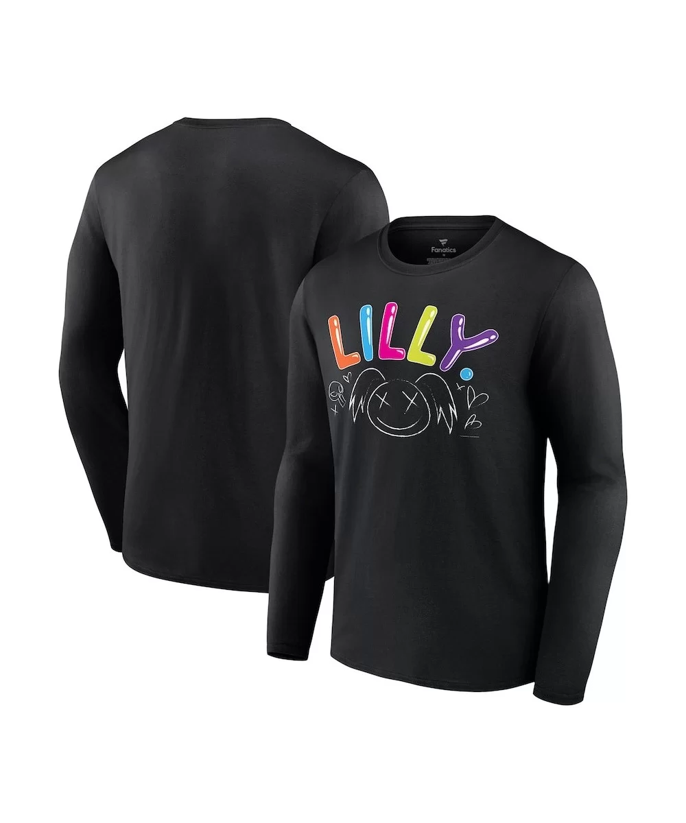 Men's Fanatics Branded Black Alexa Bliss Lilly Long Sleeve T-Shirt $10.64 T-Shirts