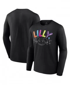 Men's Fanatics Branded Black Alexa Bliss Lilly Long Sleeve T-Shirt $10.64 T-Shirts