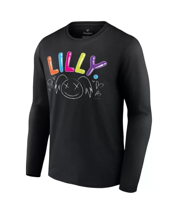 Men's Fanatics Branded Black Alexa Bliss Lilly Long Sleeve T-Shirt $10.64 T-Shirts