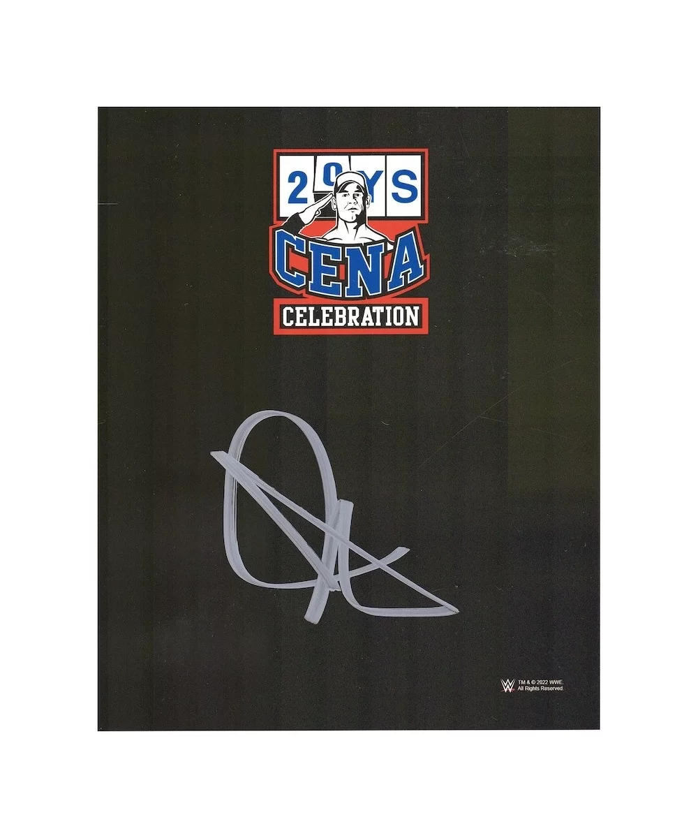 John Cena Autographed 8" x 10" 20 Years Celebration Logo Photograph $43.20 Home & Office