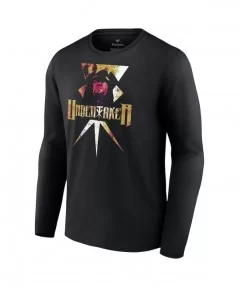 Men's Fanatics Branded Black The Undertaker Logo Long Sleeve T-Shirt $12.04 T-Shirts