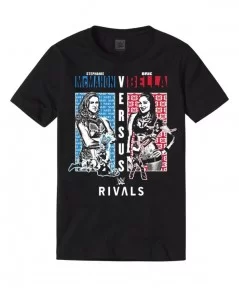 Men's Black Stephanie McMahon vs. Brie Bella WWE Rivals T-Shirt $7.44 T-Shirts