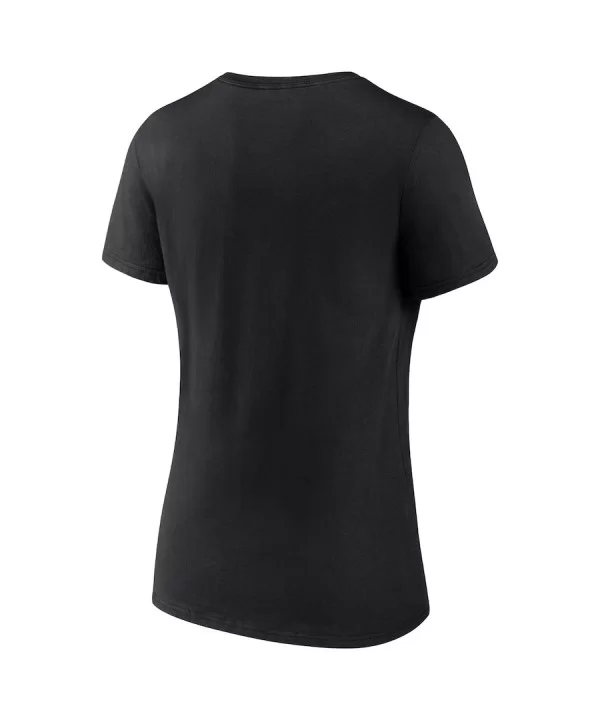 Women's Fanatics Branded Black 2022 NXT Deadline Logo V-Neck T-Shirt $7.68 T-Shirts