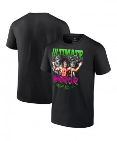 Men's Fanatics Branded Black The Ultimate Warrior Feel The Power T-Shirt $7.20 T-Shirts