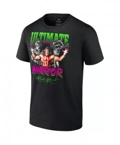 Men's Fanatics Branded Black The Ultimate Warrior Feel The Power T-Shirt $7.20 T-Shirts