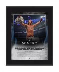 AJ Styles 10.5" x 13" 2016 No Mercy Sublimated Plaque $11.76 Collectibles