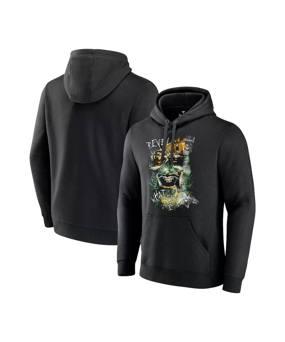 Men's Fanatics Branded Black Bray Wyatt Revel In What You Are Pullover Hoodie $12.80 Apparel