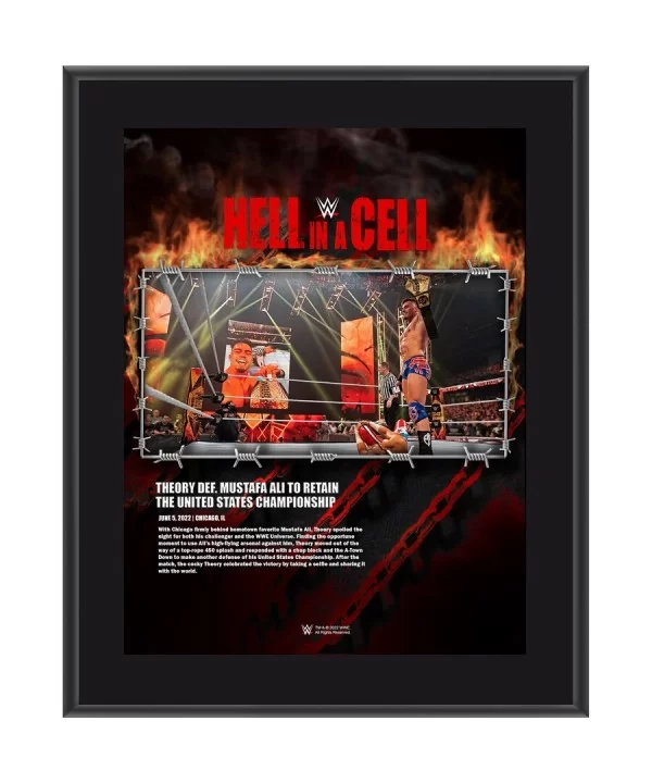 Theory 10.5" x 13" 2022 Hell in a Cell Sublimated Plaque $11.52 Home & Office