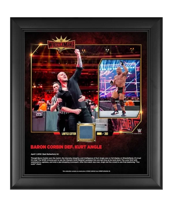 Baron Corbin WWE Framed 15" x 17" WrestleMania 35 Collage with a Piece of Match-Used Canvas - Limited Edition of 350 $19.60 C...