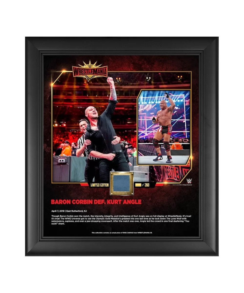 Baron Corbin WWE Framed 15" x 17" WrestleMania 35 Collage with a Piece of Match-Used Canvas - Limited Edition of 350 $19.60 C...