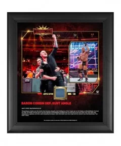 Baron Corbin WWE Framed 15" x 17" WrestleMania 35 Collage with a Piece of Match-Used Canvas - Limited Edition of 350 $19.60 C...