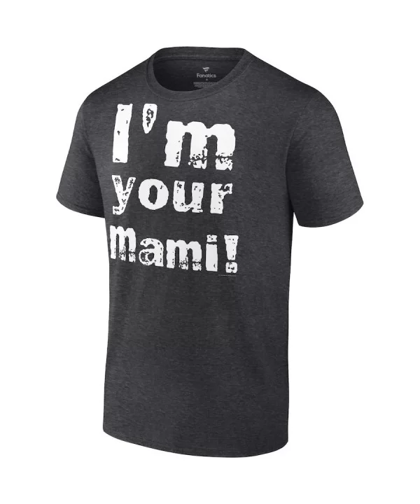 Men's Fanatics Branded Heather Charcoal Rhea Ripley I'm Your Mami T-Shirt $7.68 T-Shirts