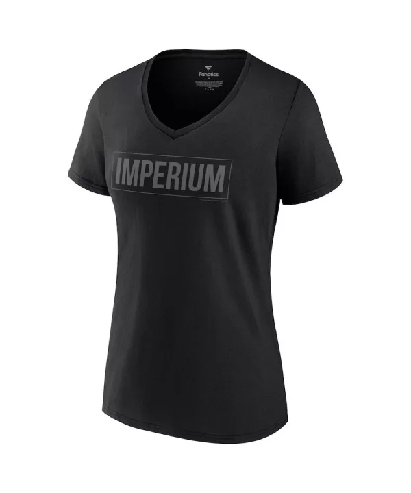 Women's Fanatics Branded Black Imperium Logo V-Neck T-Shirt $10.32 T-Shirts