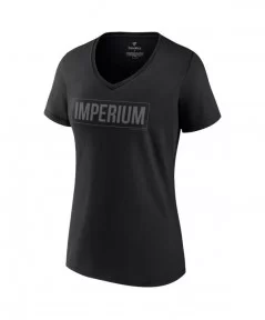 Women's Fanatics Branded Black Imperium Logo V-Neck T-Shirt $10.32 T-Shirts