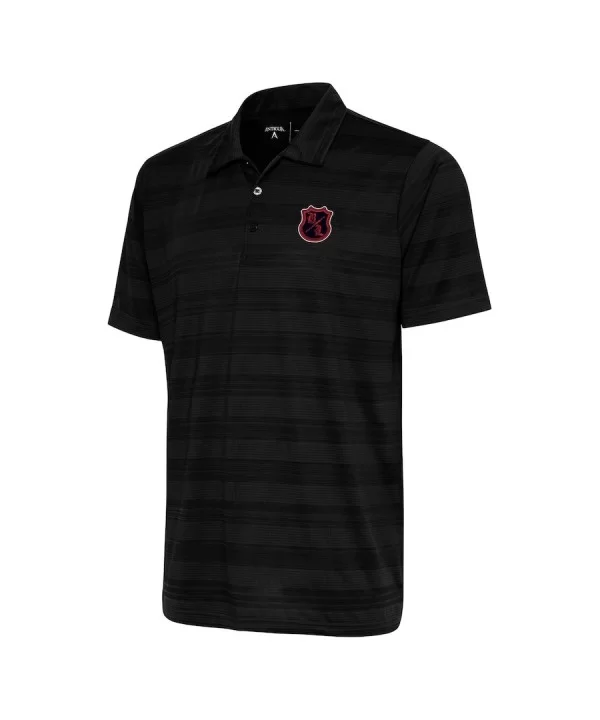 Men's Antigua Black The Bloodline Compass Polo $17.64 Apparel