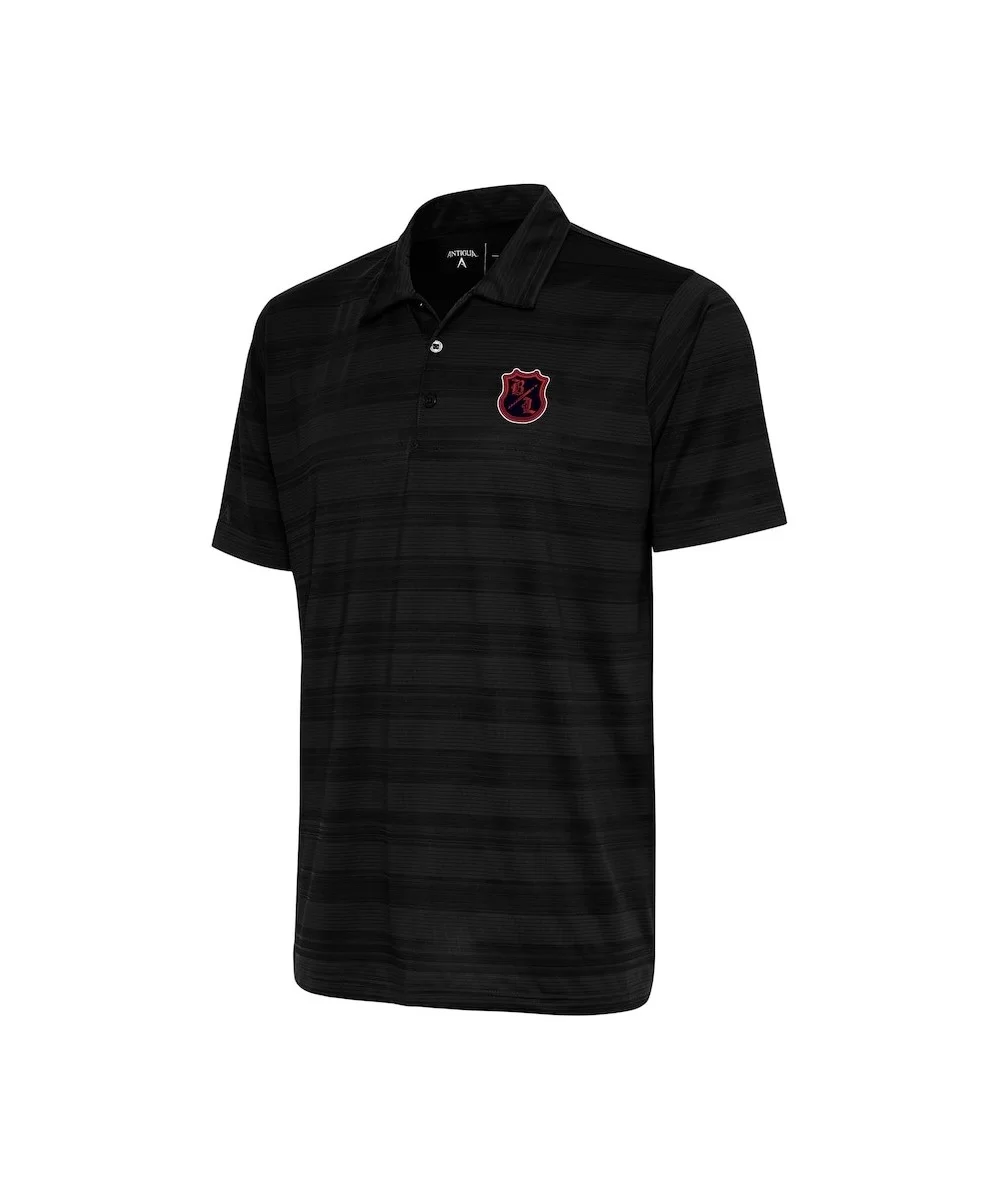 Men's Antigua Black The Bloodline Compass Polo $17.64 Apparel