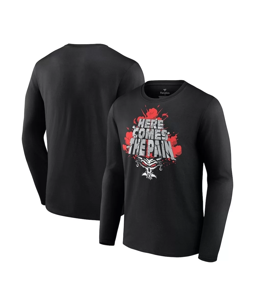 Men's Fanatics Branded Black Brock Lesnar Here Comes The Pain Long Sleeve T-Shirt $8.40 T-Shirts