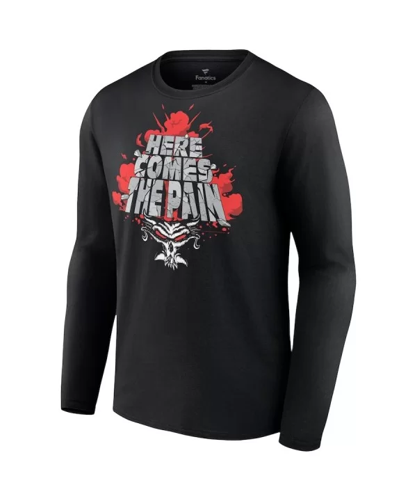 Men's Fanatics Branded Black Brock Lesnar Here Comes The Pain Long Sleeve T-Shirt $8.40 T-Shirts