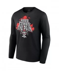 Men's Fanatics Branded Black Brock Lesnar Here Comes The Pain Long Sleeve T-Shirt $8.40 T-Shirts