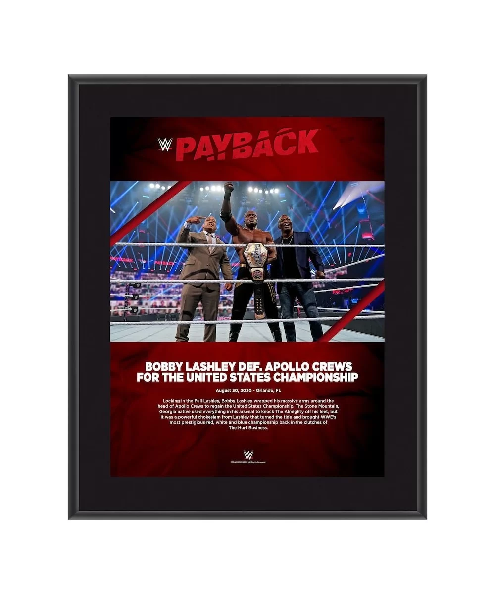 Bobby Lashley Framed 10.5" x 13" 2020 Payback Sublimated Plaque $10.32 Home & Office