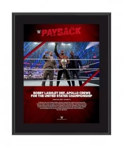 Bobby Lashley Framed 10.5" x 13" 2020 Payback Sublimated Plaque $10.32 Home & Office