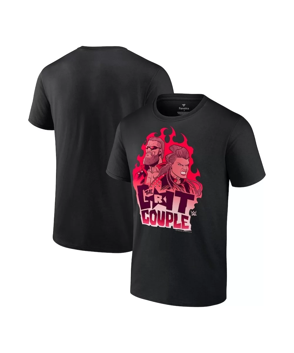 Men's Fanatics Branded Black Edge & Beth Phoenix Grit Couple T-Shirt $8.40 T-Shirts