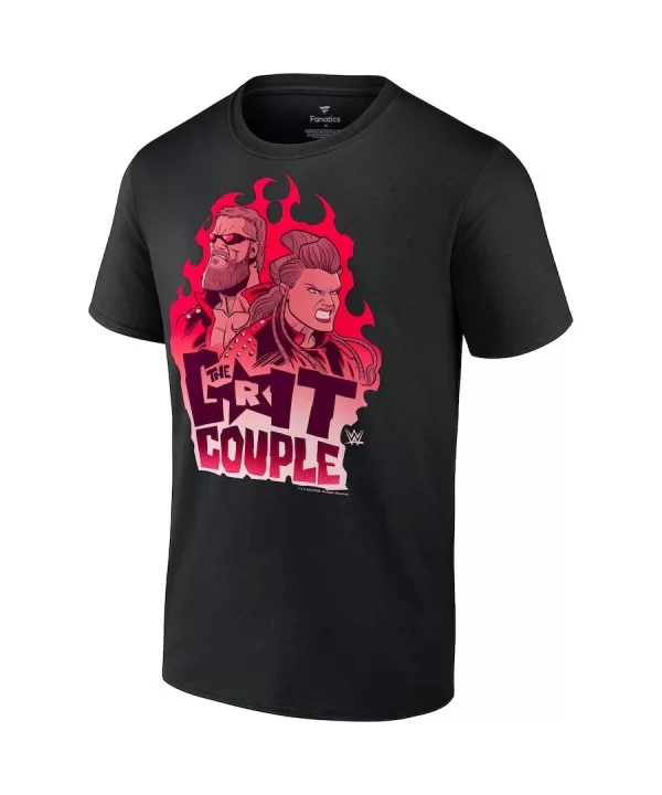 Men's Fanatics Branded Black Edge & Beth Phoenix Grit Couple T-Shirt $8.40 T-Shirts