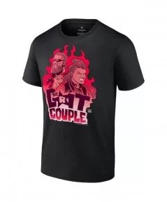 Men's Fanatics Branded Black Edge & Beth Phoenix Grit Couple T-Shirt $8.40 T-Shirts