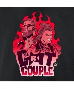 Men's Fanatics Branded Black Edge & Beth Phoenix Grit Couple T-Shirt $8.40 T-Shirts