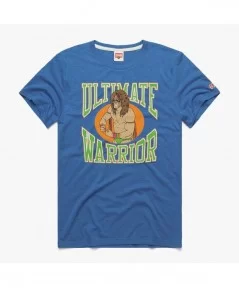 Men's Homage Heather Royal The Ultimate Warrior Retro T-Shirt $12.04 T-Shirts