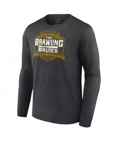 Men's Fanatics Branded Charcoal The Brawling Brutes Drinkin' Pints & Startin' Fights Long Sleeve T-Shirt $9.80 T-Shirts