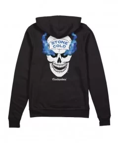 Men's Black "Stone Cold" Steve Austin Contenders Full-Zip Hoodie $22.88 Apparel