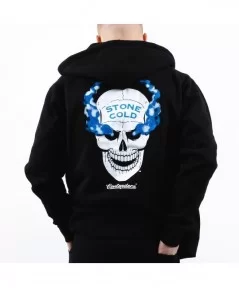 Men's Black "Stone Cold" Steve Austin Contenders Full-Zip Hoodie $22.88 Apparel