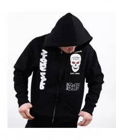 Men's Black "Stone Cold" Steve Austin Contenders Full-Zip Hoodie $22.88 Apparel