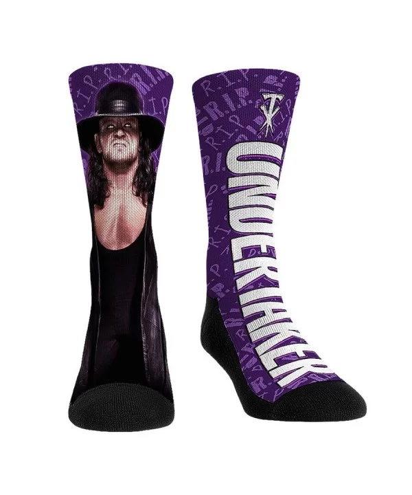 Rock Em Socks The Undertaker Big Wrestler Crew Socks $5.64 Apparel