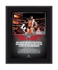 Drew McIntyre & Dolph Ziggler WWE Framed 10.5" x 13" 2018 Hell In A Cell Collage $8.64 Collectibles