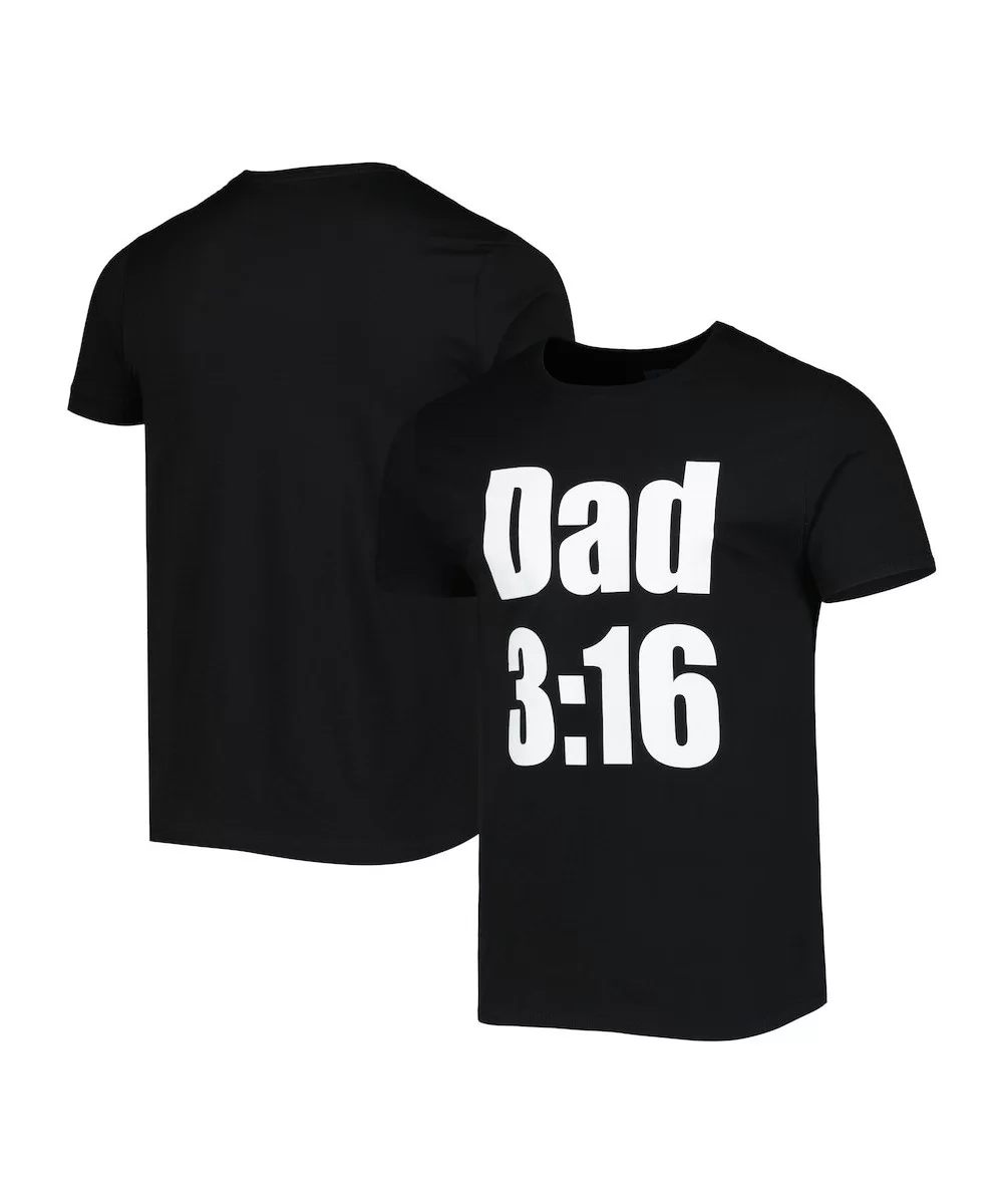 Men's Black "Stone Cold" Steve Austin Dad 3:16 T-Shirt $7.44 T-Shirts