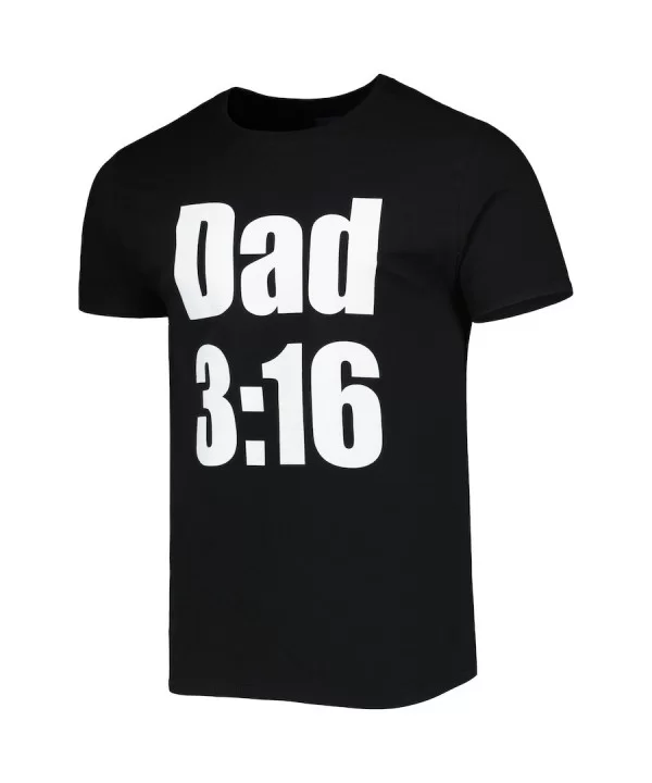 Men's Black "Stone Cold" Steve Austin Dad 3:16 T-Shirt $7.44 T-Shirts