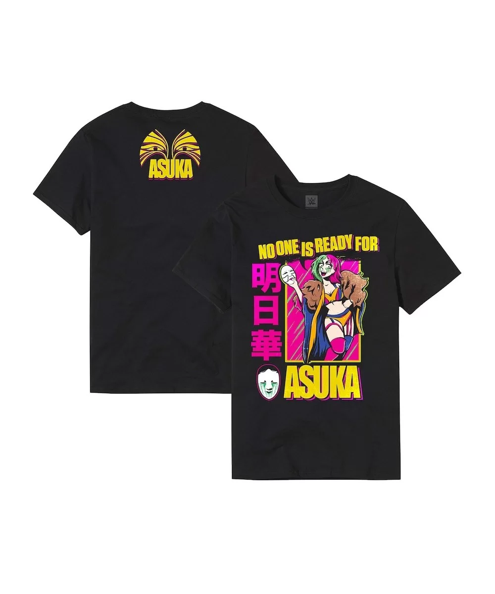 Men's Black Asuka No One Is Ready For Asuka T-Shirt $7.20 T-Shirts