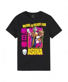 Men's Black Asuka No One Is Ready For Asuka T-Shirt $7.20 T-Shirts