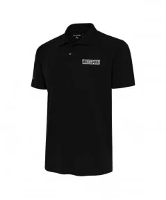 Men's Antigua Black WrestleMania Retro Logo Big & Tall Tribute Polo $21.60 Apparel