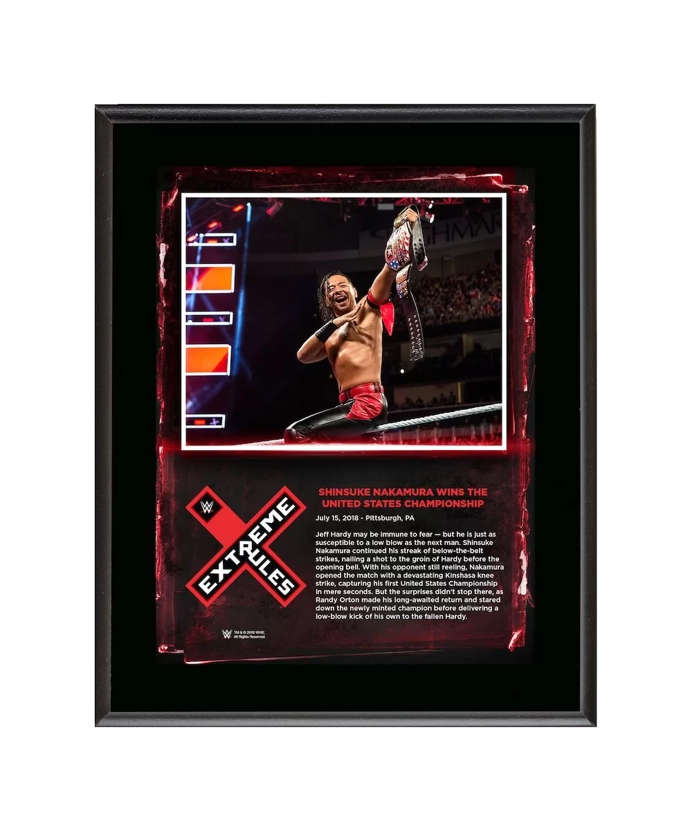 Shinsuke Nakamura 10.5" x 13" 2018 Extreme Rules Sublimated Plaque $10.56 Collectibles