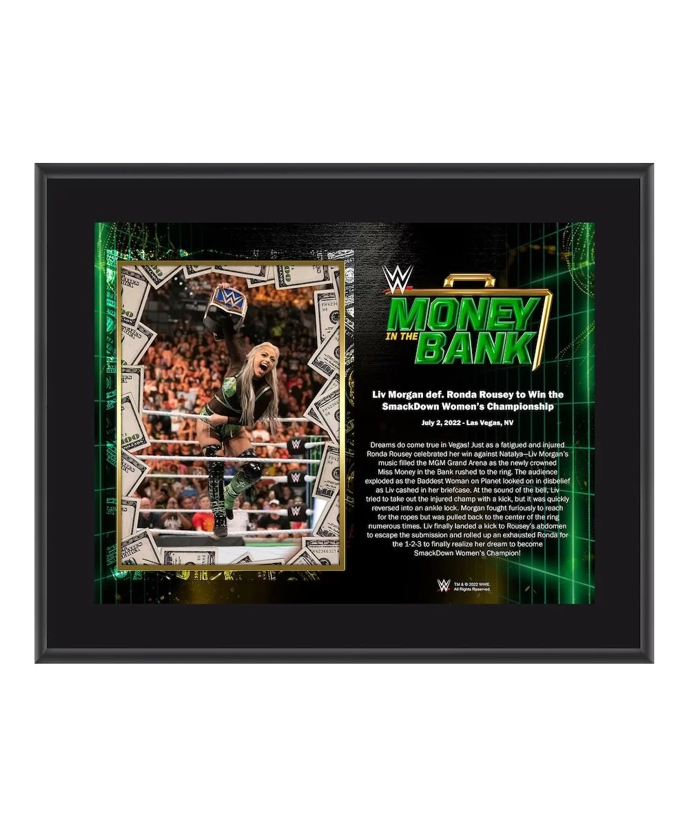 Liv Morgan Framed 10.5" x 13" 2022 Money in the Bank Cash In Sublimated Plaque $11.28 Collectibles